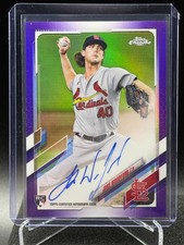 Jake Woodford 2021 Topps Chrome Purple Refractor Auto #192/250 (RC) - Cardinals