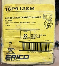 Box Of 53 Caddy 16P912SM Combination Hanger 1" Conduit to9/16" -3/4" Flange S214