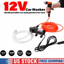 160PSI High Pressure Electric Car Washer Pump Wash 12V Clean Kit Portable 100W