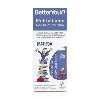 BetterYou Roald Dahl Kids Multivitamin Oral Spray 25ml - 2 Pack