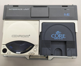 NEC PC Engine Coregrafx PI-TG3 Console + Interface Unit IFU-30 CD-ROM2 System