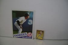 DON MATTINGLY LOT 1985 TOPPS #665  1992 TOPPS MICRO GOLD #300   EX MT++