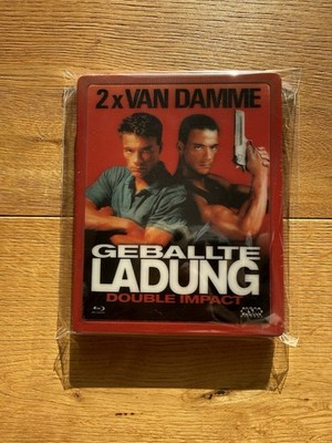 Double Impact 3D Lenticular Steelbook Blu ray Geballte Ladung   Van Damme   NSM