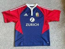 Adidas British & Irish Lions Rugby Jersey Large 2005 Training Shirt Top Blue Red
