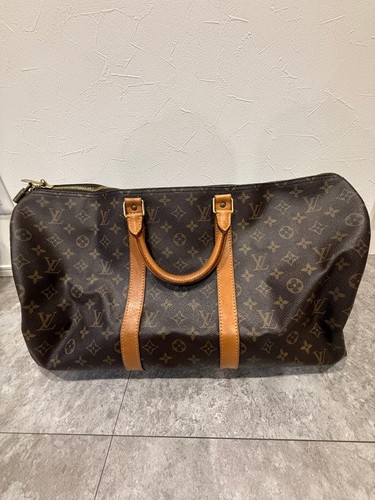 Louis Vuitton Keepall 50 Boston Brown Monogram Canvas Used