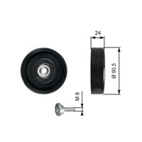Gates Umlenkrolle Keilrippenriemen FüR Audi A4 B5 B6 A6 C5 B7 C6 Seat Exeo