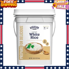 Augason Farms Long Grain White Rice 4 Gallon Pail Emergency Food Supply 242 Serv