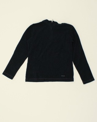 Champion Damen-Fleecepullover mit Reißverschluss am Ausschnitt UK 12 Medium marineblau Polyester EZ01