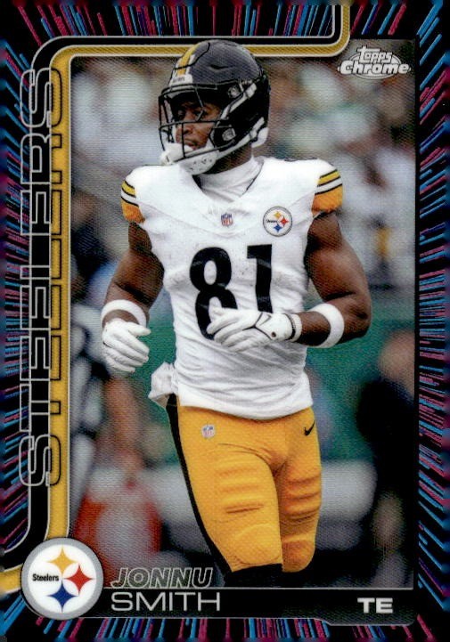 2025 Topps Chrome #257 Jonnu Smith Neon Pulse Refractor