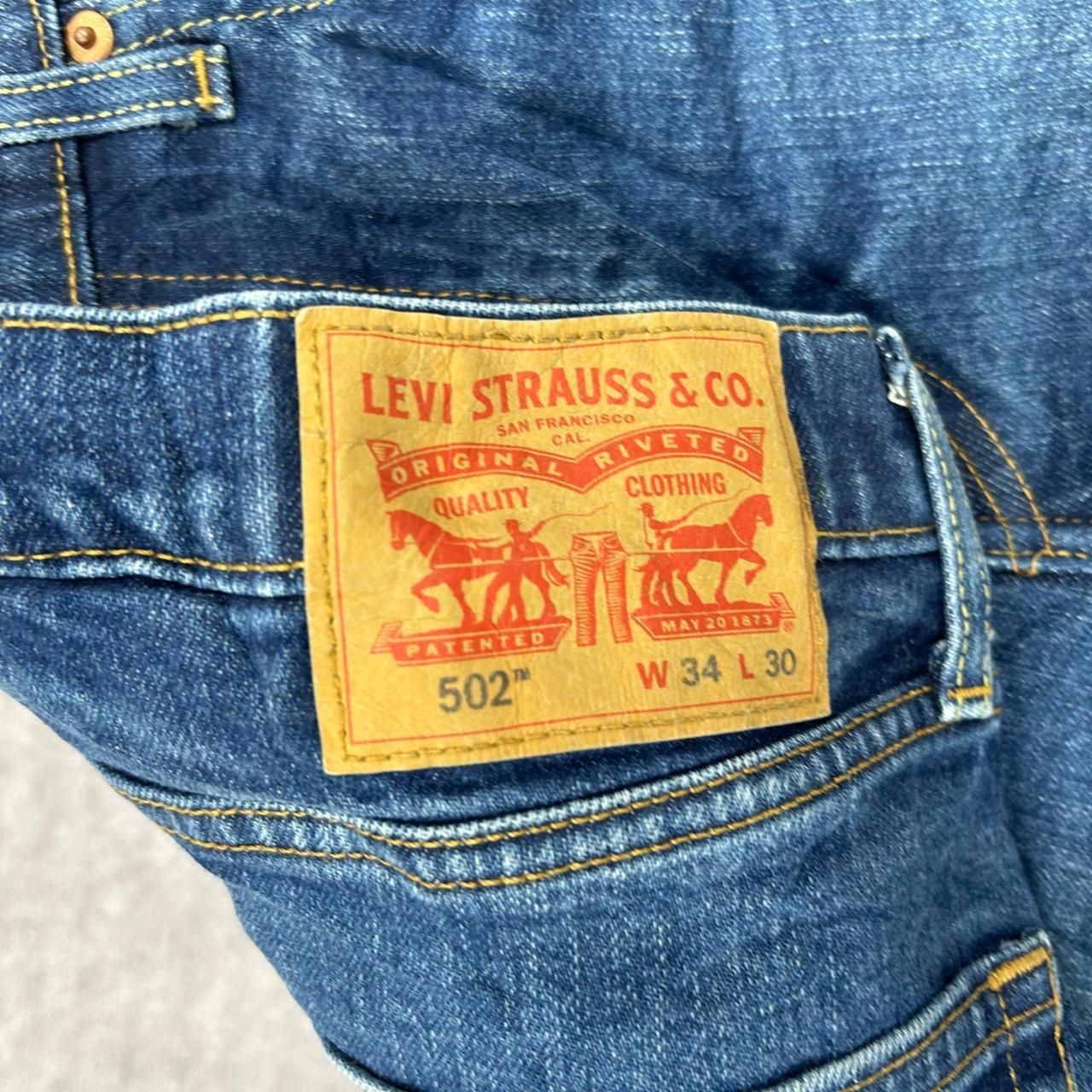 Levi's Shorts Levi 502 Cut Off Denim Shorts Men's 34 thumbnail 3