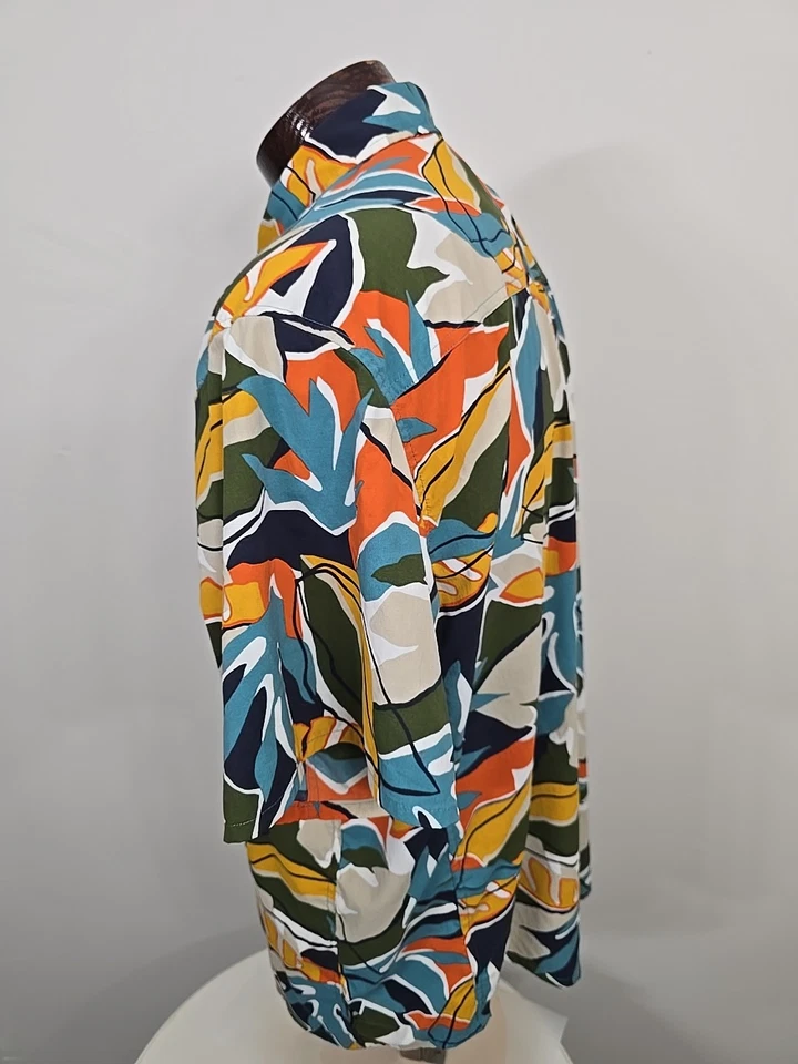 Camisa Hawaiana REI Cooperativa Trailmade Manga Corta Abotonada XL Vacaciones Senderismo Foto 4 de 4