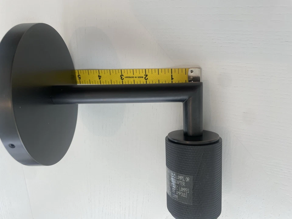 Par de apliques de pared de bronce para restauración de herrajes nuevos en caja Foto 4 de 4