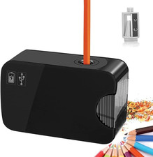 Temperamatite Elettrico a Batteria E Rete USB, Con Contenitore per Matite Da 6-8