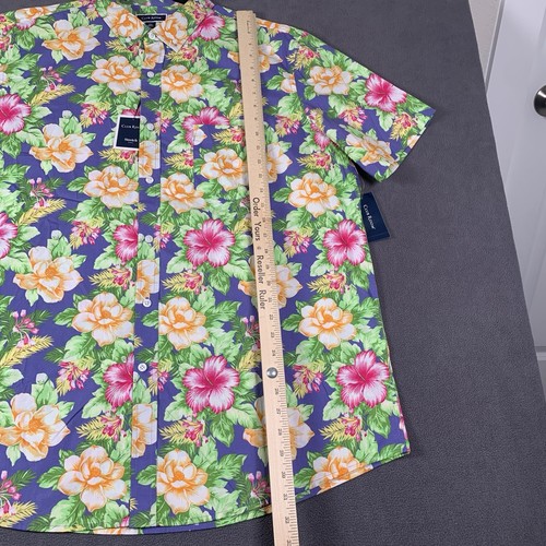 Club Room Shirt Men XXL Pink Purple Bloomcore Tiki Tropical Hawaiian Resort New - Picture 4 of 12