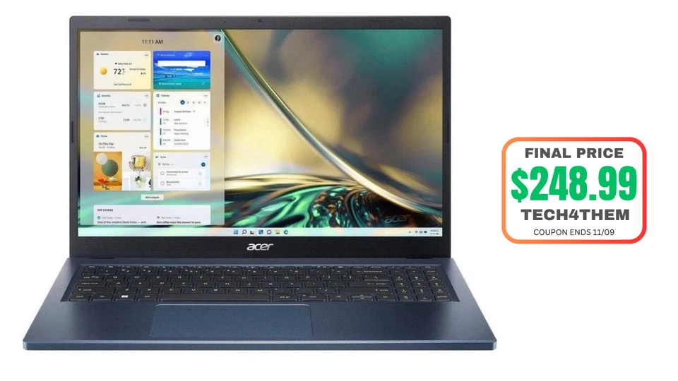 Portátil Acer Aspire 3-15,6" AMD Ryzen5 2,8 GHz 8 GB 512 GB SSD certificado reacondicionado