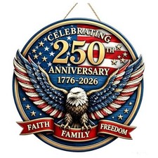 250th Anniversary USA Decoration Wooden Eagle Door Sign 250 250-door-sign2