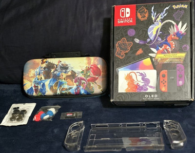 Nintendo Switch OLED Pokemon Scarlet & Violet Edition 1TB Bundle w/ Accessories