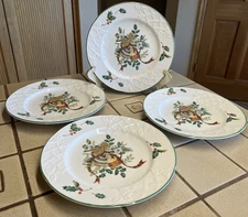 MIKASA ENGLISH COUNTRYSIDE FESTIVE SPIRIT SET/4 SALAD DESSERT PLATES  8.25" NWOT