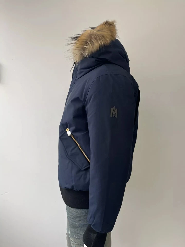 MACKAGE MEN DIXON NORDIC TECH DOWN BOMBER NAVY SIZE 44 2X-LARGE - Image 2 of 4