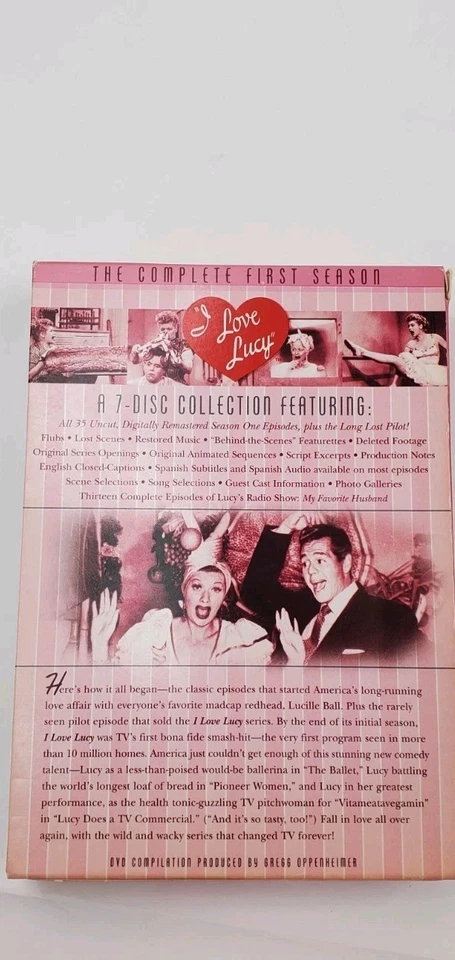 I Love Lucy Complete First Second Season 1 & 2 DVD 67 Episodes FREE SHIP Tested Foto 4 de 4
