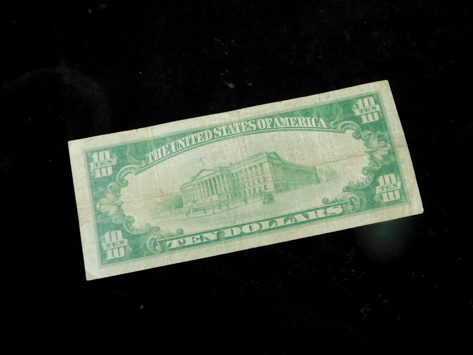 1929 $10 Rederal Reserve of Chicago Illinois National Currency Note - Image 4 of 4