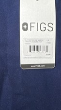 FIGS W Livingston High Waisted Straight Leg Scrub Pants L Reg - Navy Blue NEW
