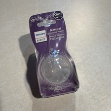 Phillips AVENT BOTTLE NIPPLES 0m Natural Response New