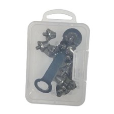 12Pcs Football Shoe Spikes with Wrench Metal Track and Field Soccer Shoe Spikes