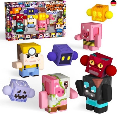 GobiDex 8 teiliges Figurenpaket Magnetische BausteineFiguren Bewegliche