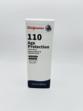 Walgreens Age Protection SPF 110 Face Sunscreen 3.4 oz Generic Neutrogena 2028