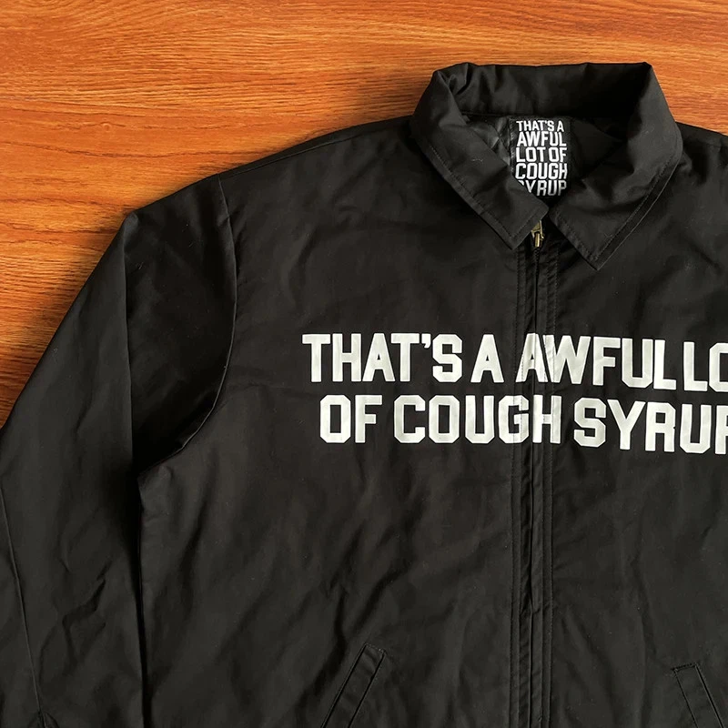 That's A A A Awful Lot Of Cough Syrope Chaqueta Clásica 'Negro' Para Hombre Ropa de Calle de Calidad Foto 3 de 4