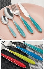 Servizio di Posate da Tavola Curtis Colorate 24 Pezzi 4 Colori