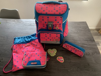 Step By Step Schulranzen Space Neon Freaky Heartbeat Mädchen Rosa Set 