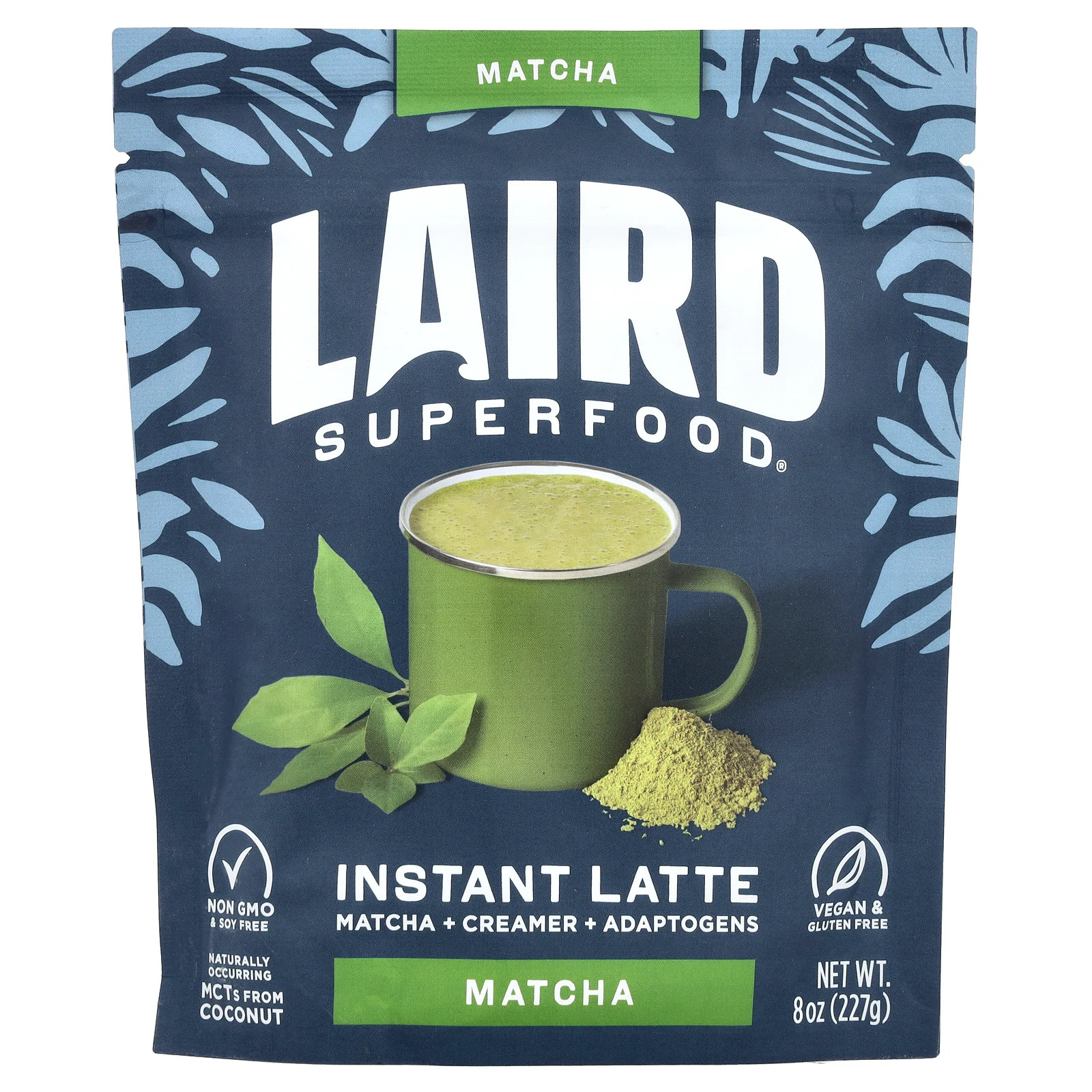 Instant Latte, Matcha + Cramer + Adaptogens, Matcha, 8 oz (227 g)