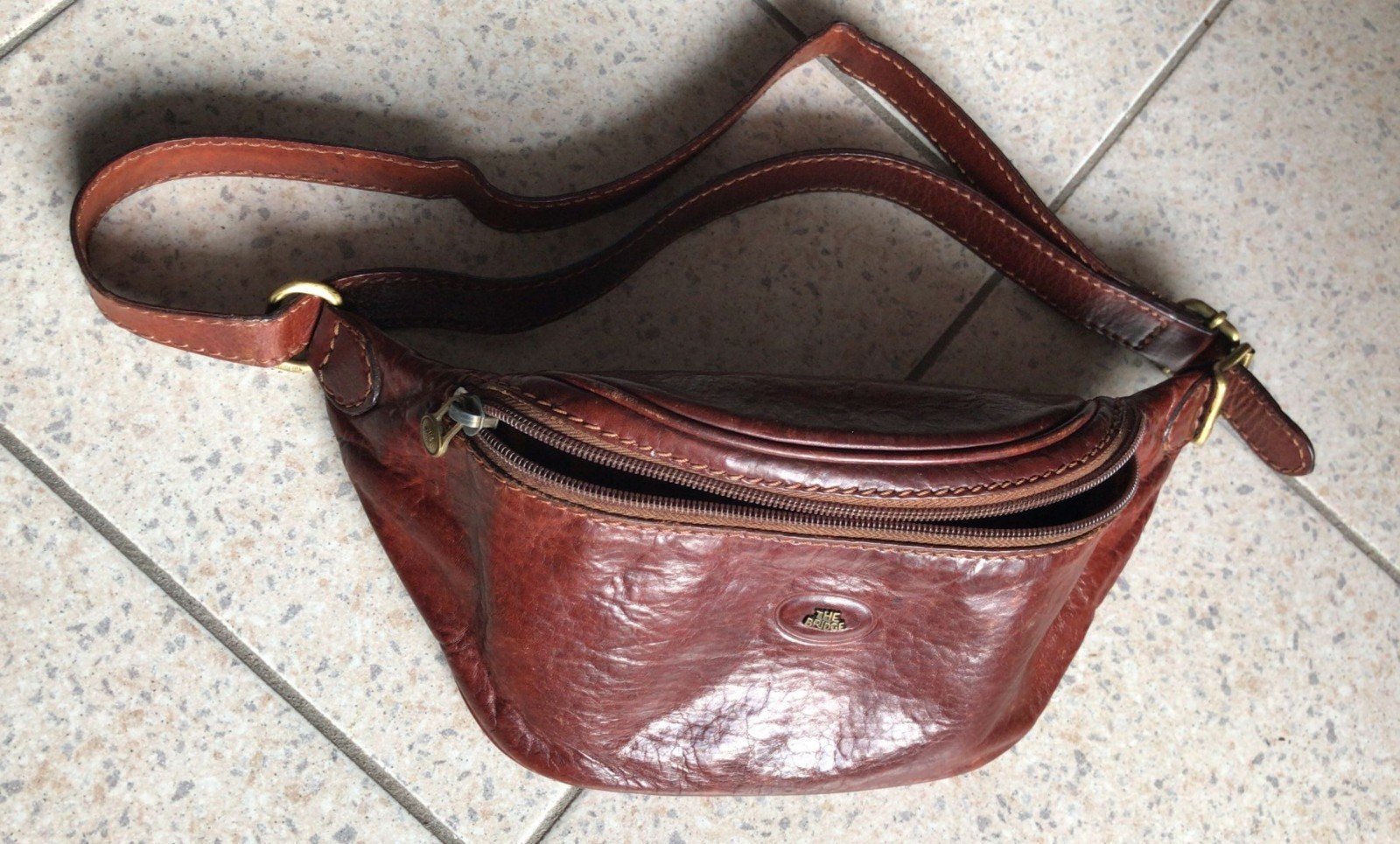 Marsupio "The Bridge" In Pelle - Uomo- Ben tenuto colore Marrone