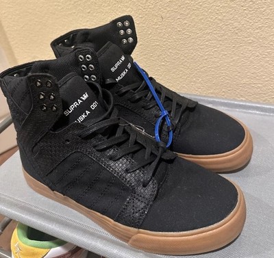 SUPRA Skytop Muska 001 Black Hi top Shoes Men s Size 8 Brand New No Box