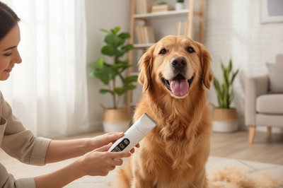 4 in 1 Pet Grooming Trimmer - 2 Speed Professional Dog Clippers for Grooming, Re