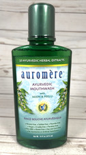Auromere Ayruvedic Mouthwash w/ Neem & Peelu Alocohol Free 16oz 11/2026