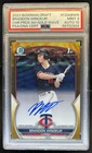 2023 Bowman Draft Brandon Winokur Chrome Auto Gold Wave Refractor #/50 PSA 9 10