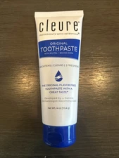 Cleure Original No Fluoride Toothpaste - SLS Free, Mint Free - with Xylitol... 