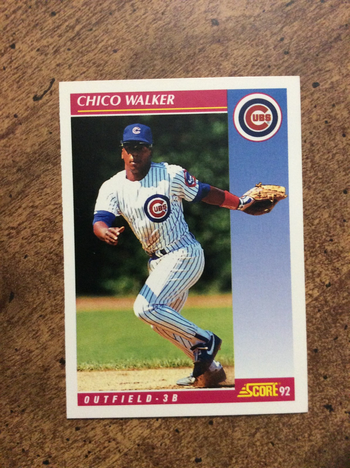 1992 Score #578 Chico Walker, Cubs    nm  ib