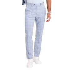 NWT Alfani Slim-Fit Plaid Suit Pants, Light Blue, Men's 33W x 32L