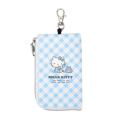 Marimocraft Key Case/Pass Case Light Blue Hello Kitty BLKT-012