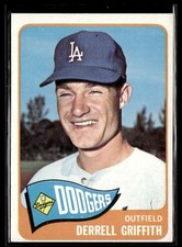1965 Topps Derrell Griffith Rookie Los Angeles Dodgers #112