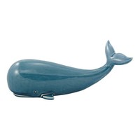 Wal Aus Steingut Lackiert 29 X 9 Cm Sea-Club