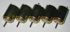 5 X Nissei Denki Mini Motors - 1 to 6 VDC - 12000 RPM High Speed Solar Motors