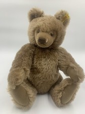 Steiff brown teddy bear Mohair Austria 0202/ 41 ear button tag