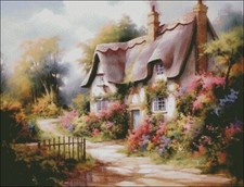 Spring Cottage 3 - Counted Cross Stitch Kits Needlework Embroidery DIY