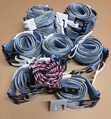 Nike Golf G Flex Woven Stretch Belt Blue Weave Mens Lot Of 15