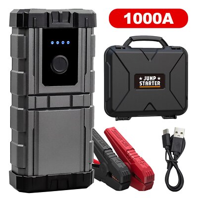 99800mAh Auto 12V Starthilfe Jump Starter Ladegerät Booster Power Bank PKW  KFZ